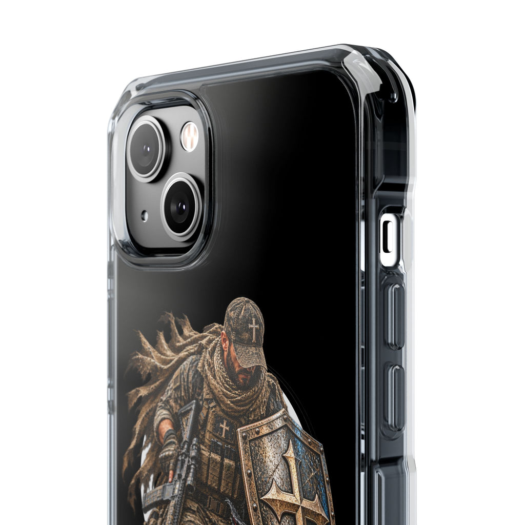 Phone Case – Christian Knight “If God Is for Us” Warrior Armor Design