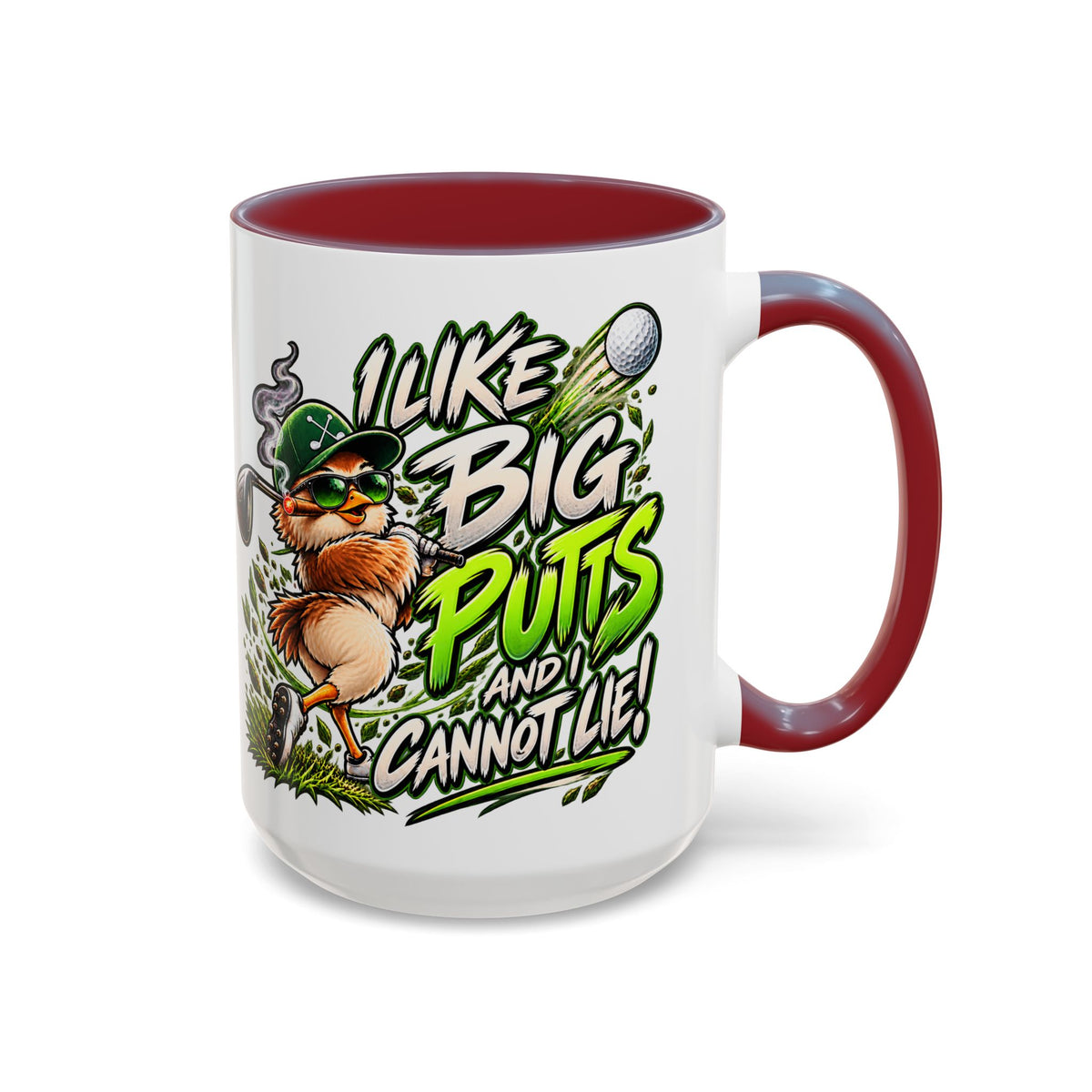 Golf Mug – “I Like Big Putt and I Cannot Lie” Golfer Gift