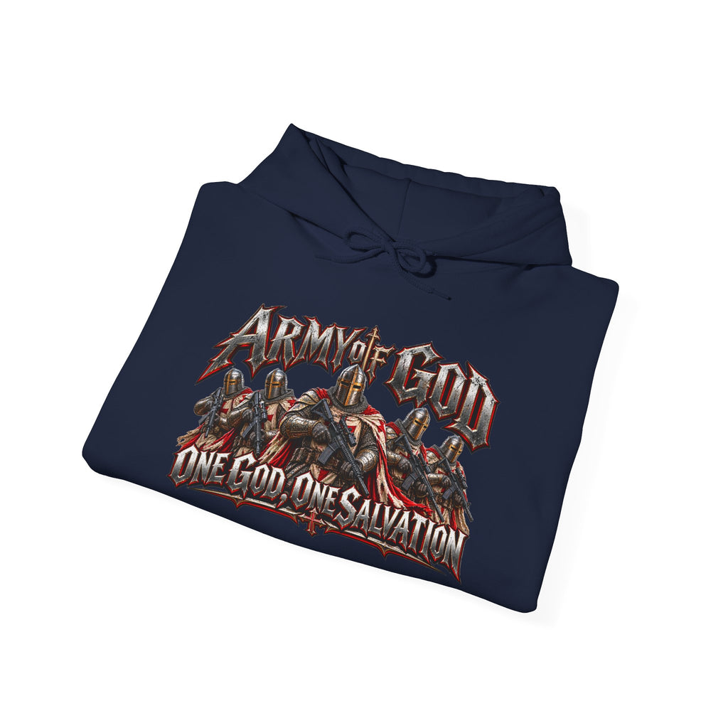 Apocalyptic Hoodie - "One God, One Salvation" Graphic Pullover