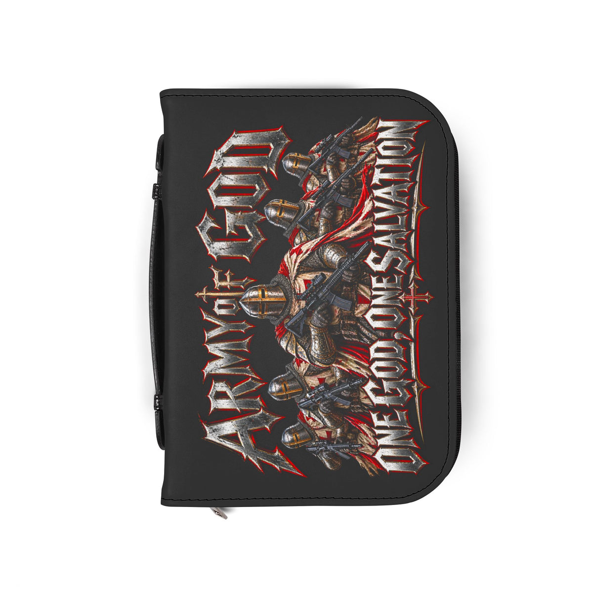 Armored Warriors One God One Salvation Bible Cover | God of All Crown Design