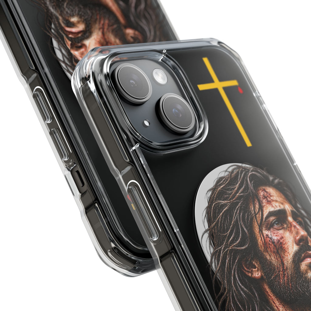 Jesus Cross Magnetic Clear Phone Case