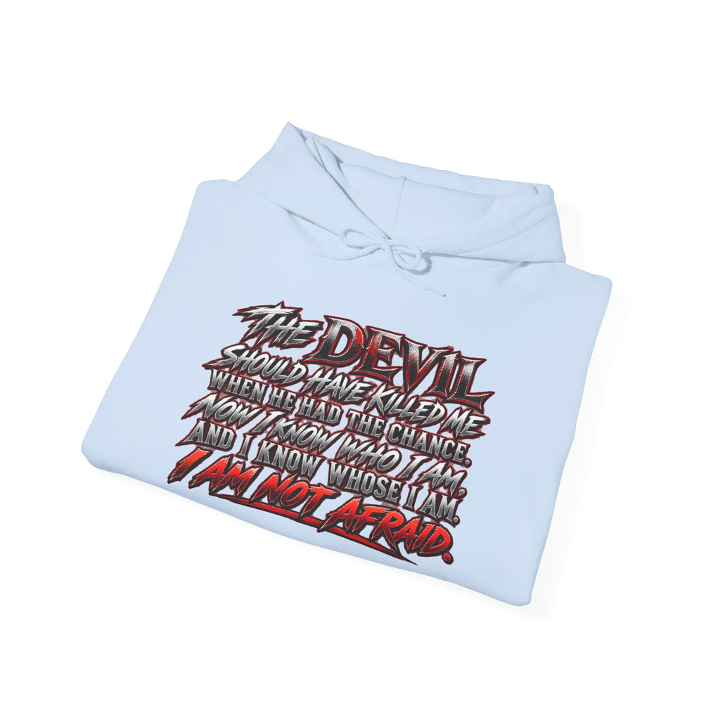 Revelation 13:16-17 Christian Hoodie – 'The Devil' Verse Graphic Pullover