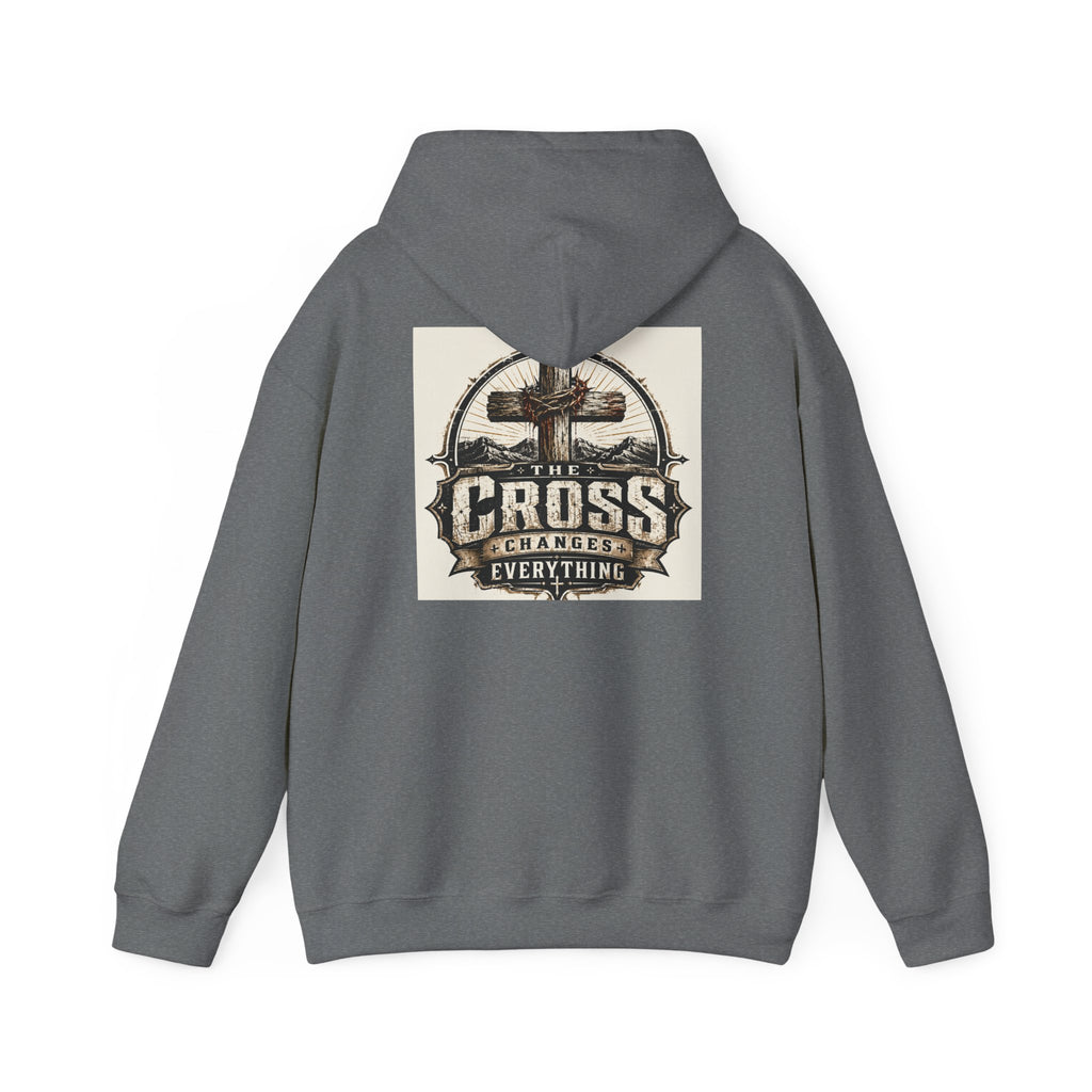 Christian In Progress Hoodie | Cross Changes Everything Christian Hoodie