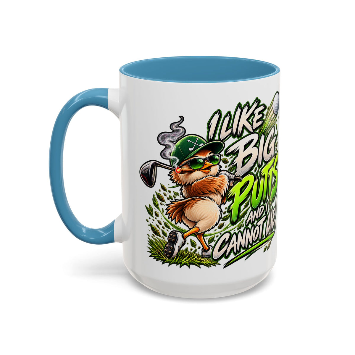 Golf Mug – “I Like Big Putt and I Cannot Lie” Golfer Gift