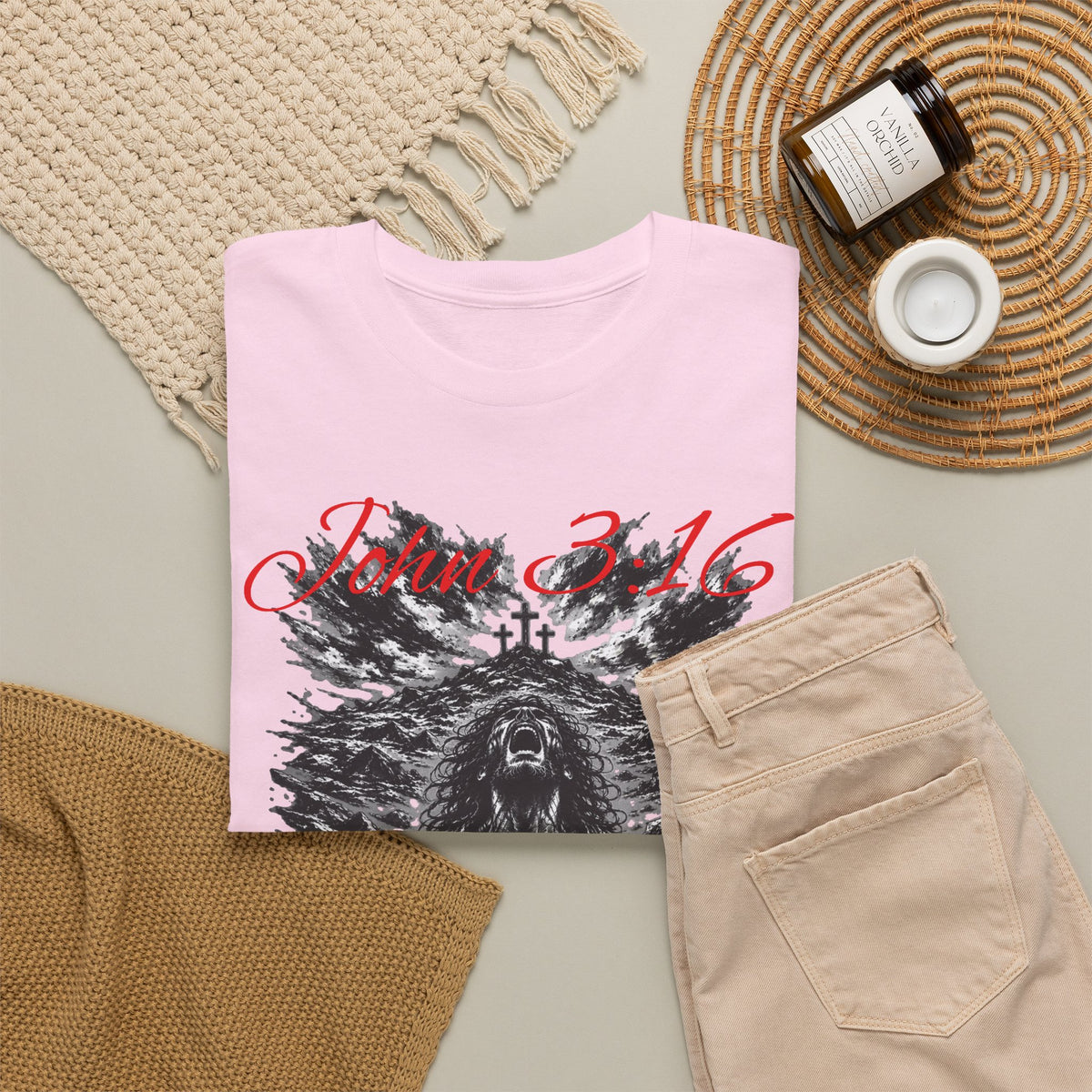 John 3:16 Jesus Christian Graphic T-Shirt