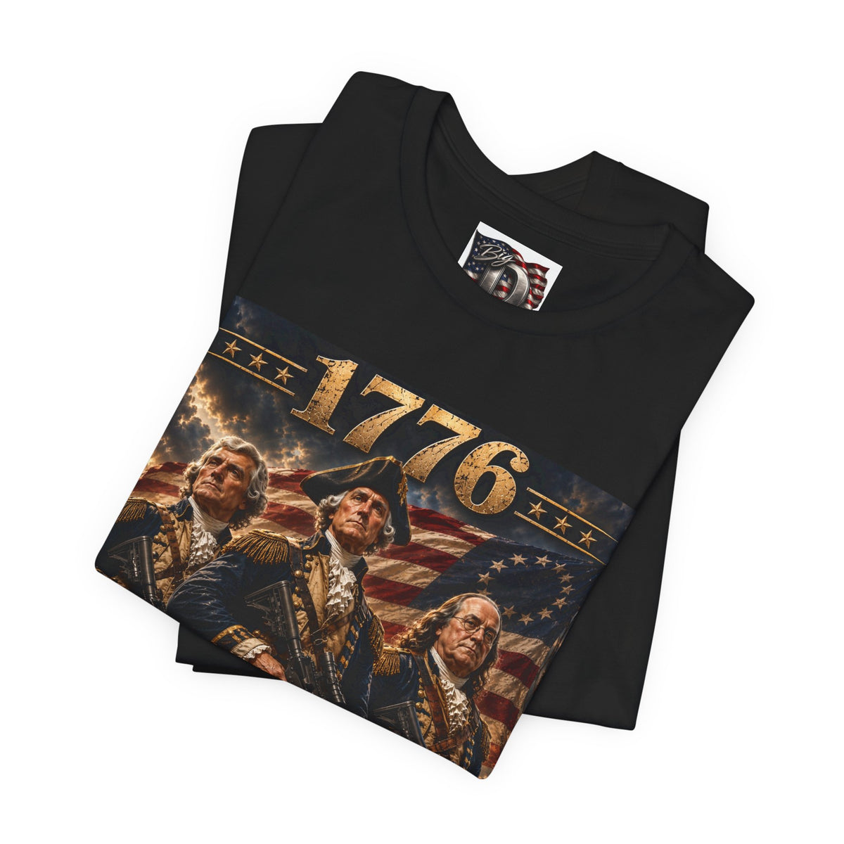 1776 Revolutionary Soldiers America First T-Shirt | Patriotic Independence Design