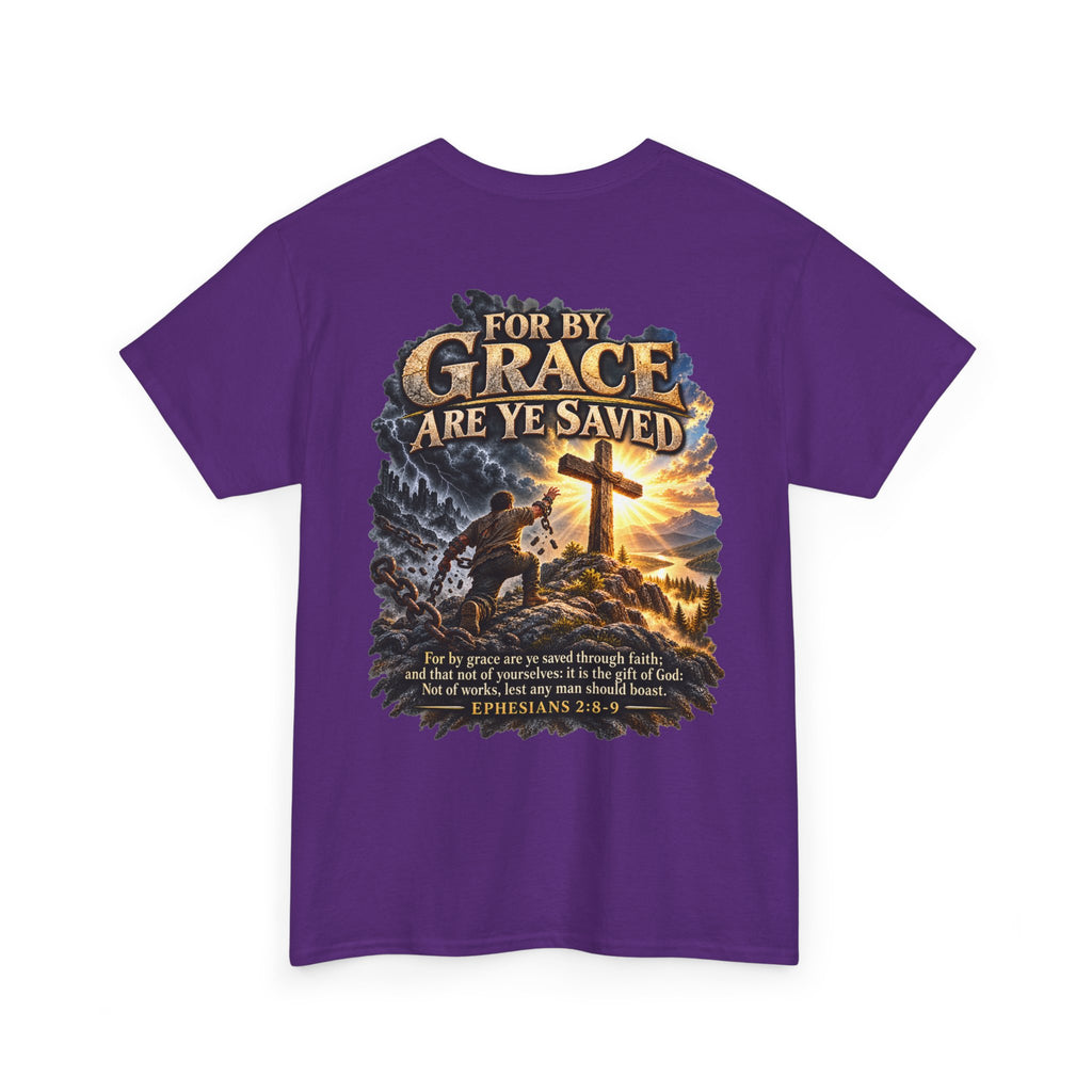 Saved by Grace — Ephesians 2:8–9 Christian T-Shirt