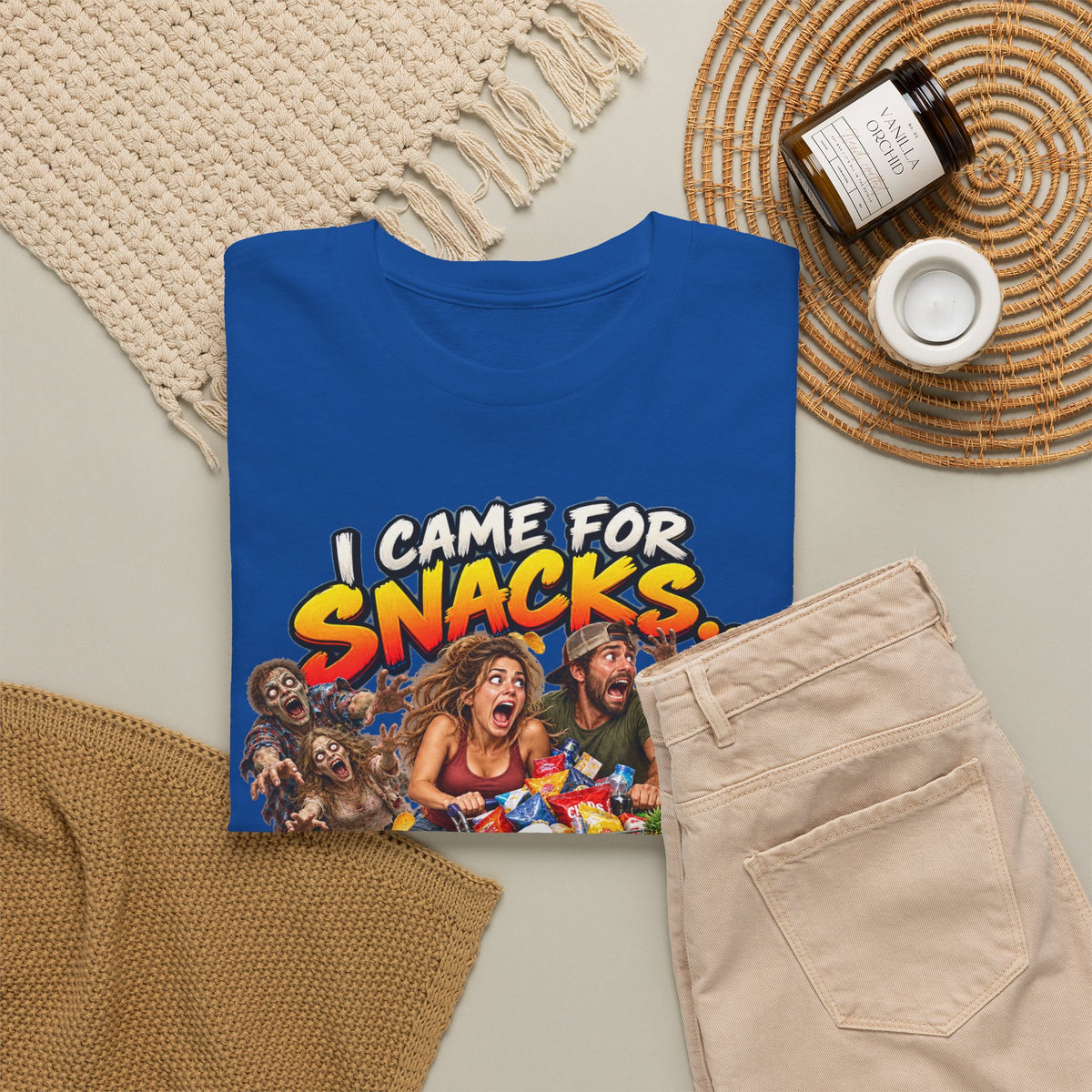 I Came for Snacks Not the Apocalypse Funny Apocalypse T-Shirt