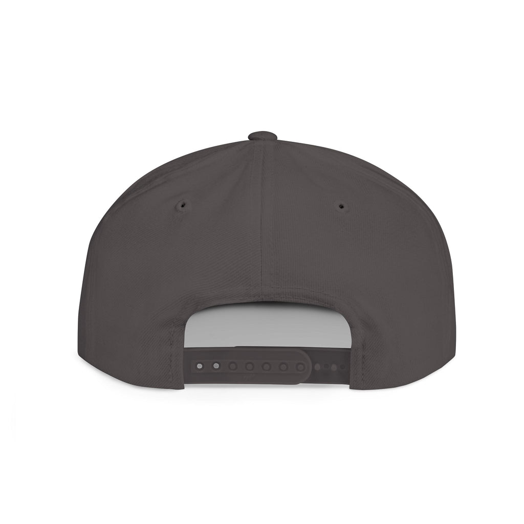 Embroidered Cross Snapback Hat — Minimal Christian Flat Bill Cap