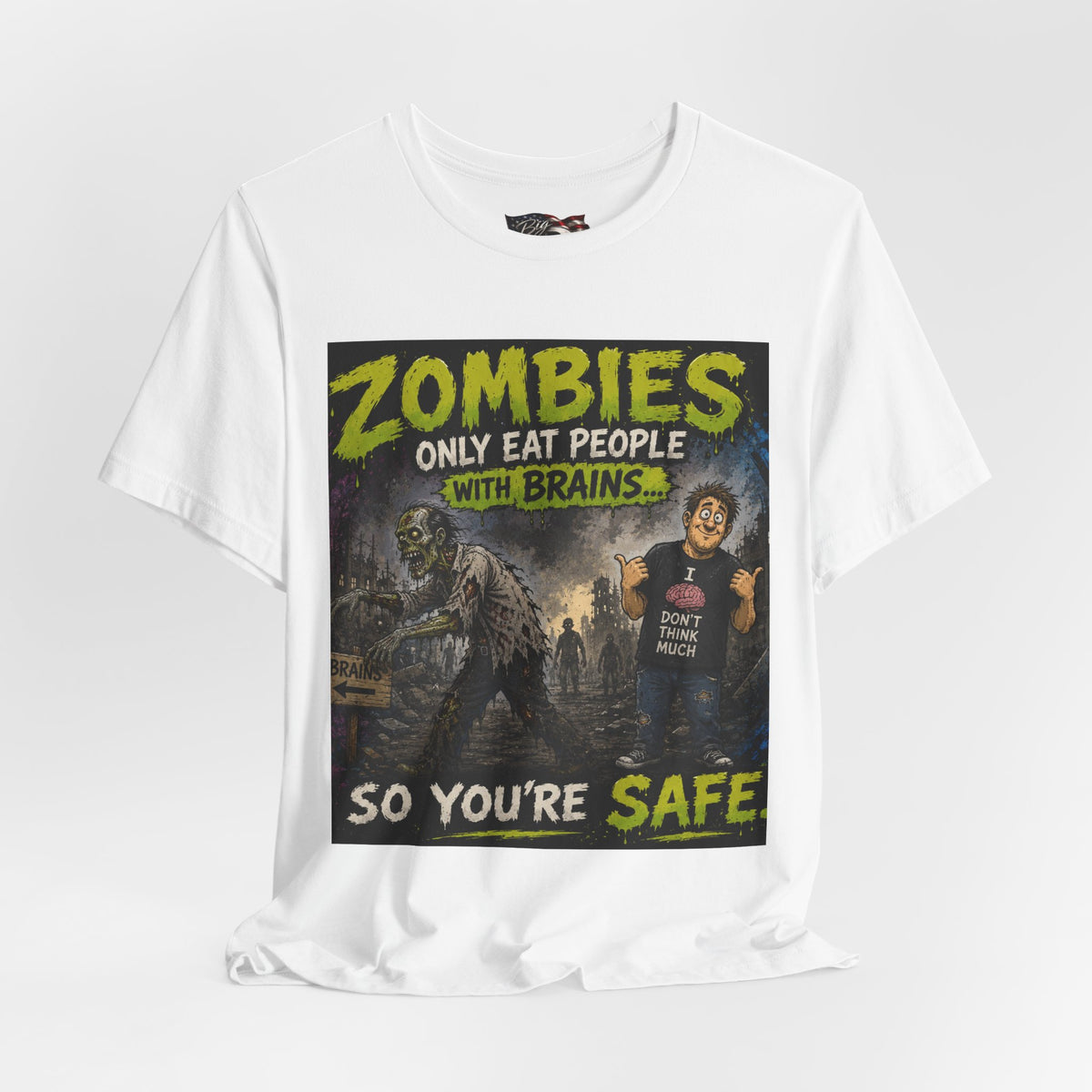 Zombies Only Eat People With Brains shirt | Funny Zombie T-Shirt, Horror Humor Tee
