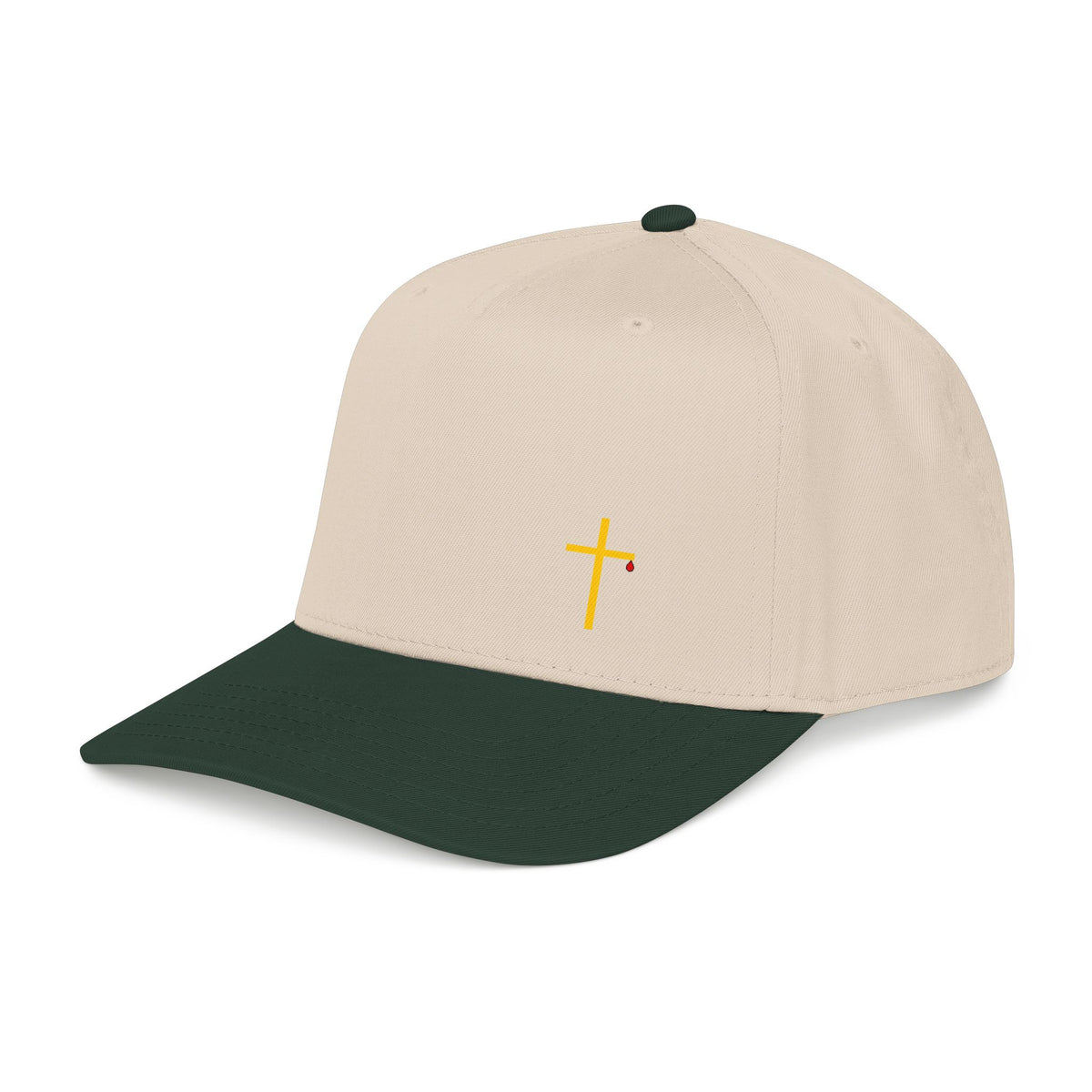 Embroidered Tiny Cross Baseball Cap – Minimalist Christian Hat