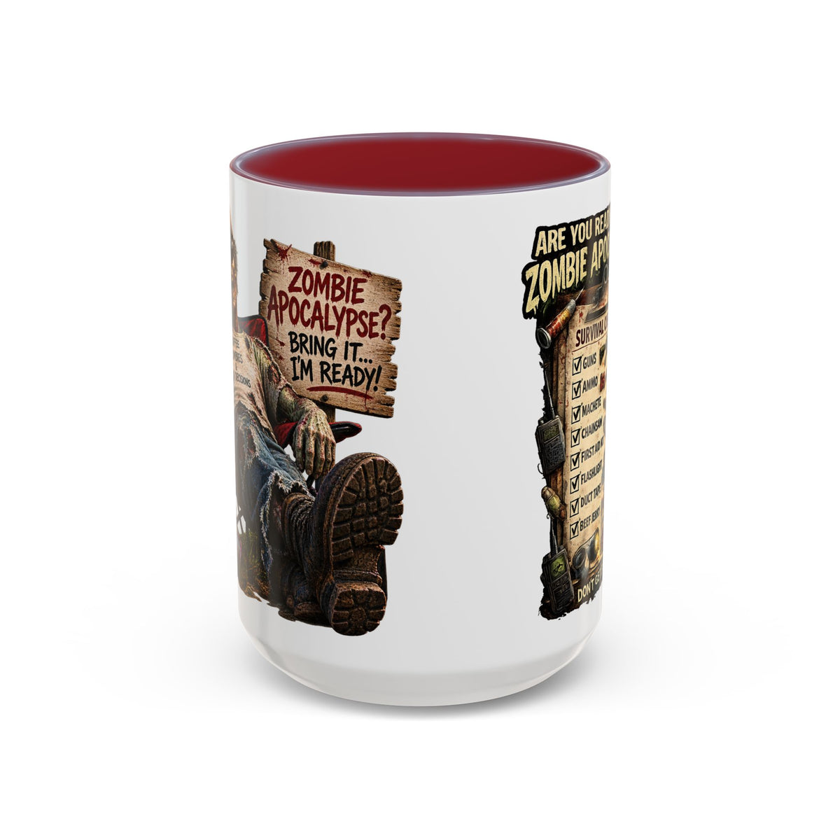 Zombie Apocalypse Survival Checklist Coffee Mug