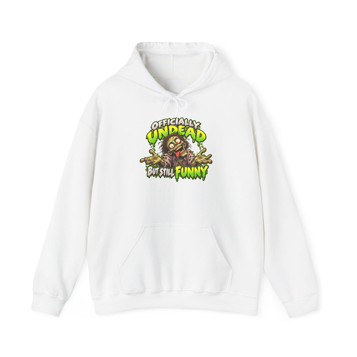 Officially Undead Funny Zombie Graphic Hoodie
