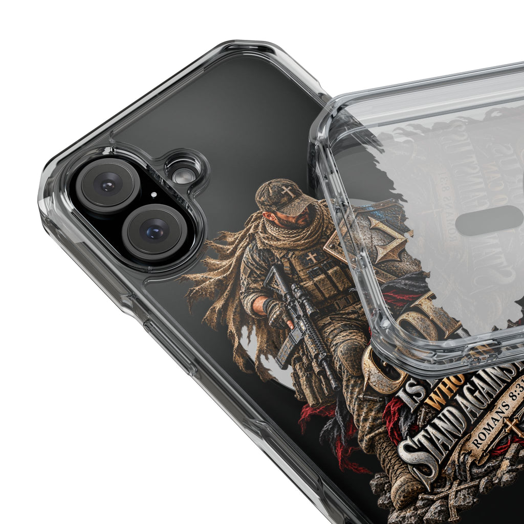 Phone Case – Christian Knight “If God Is for Us” Warrior Armor Design