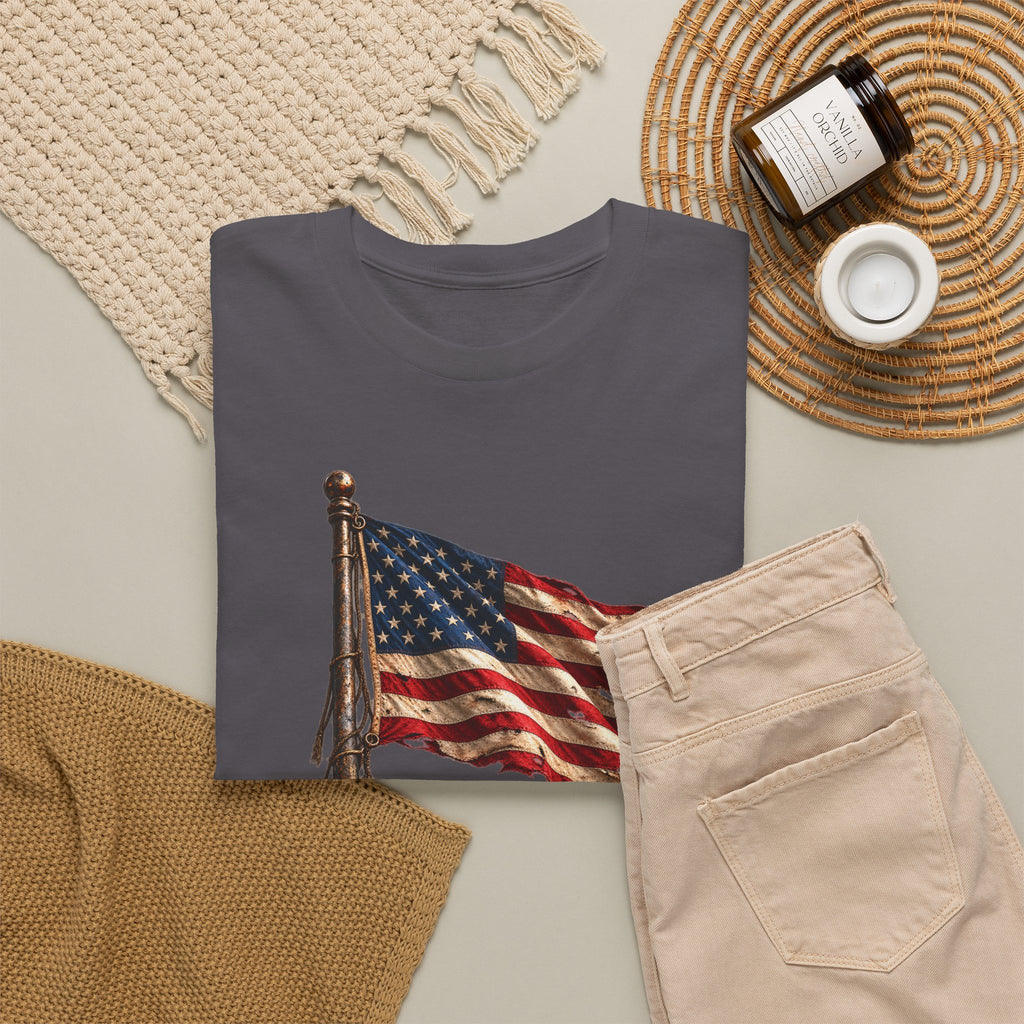 Still Standing American Flag T-Shirt
