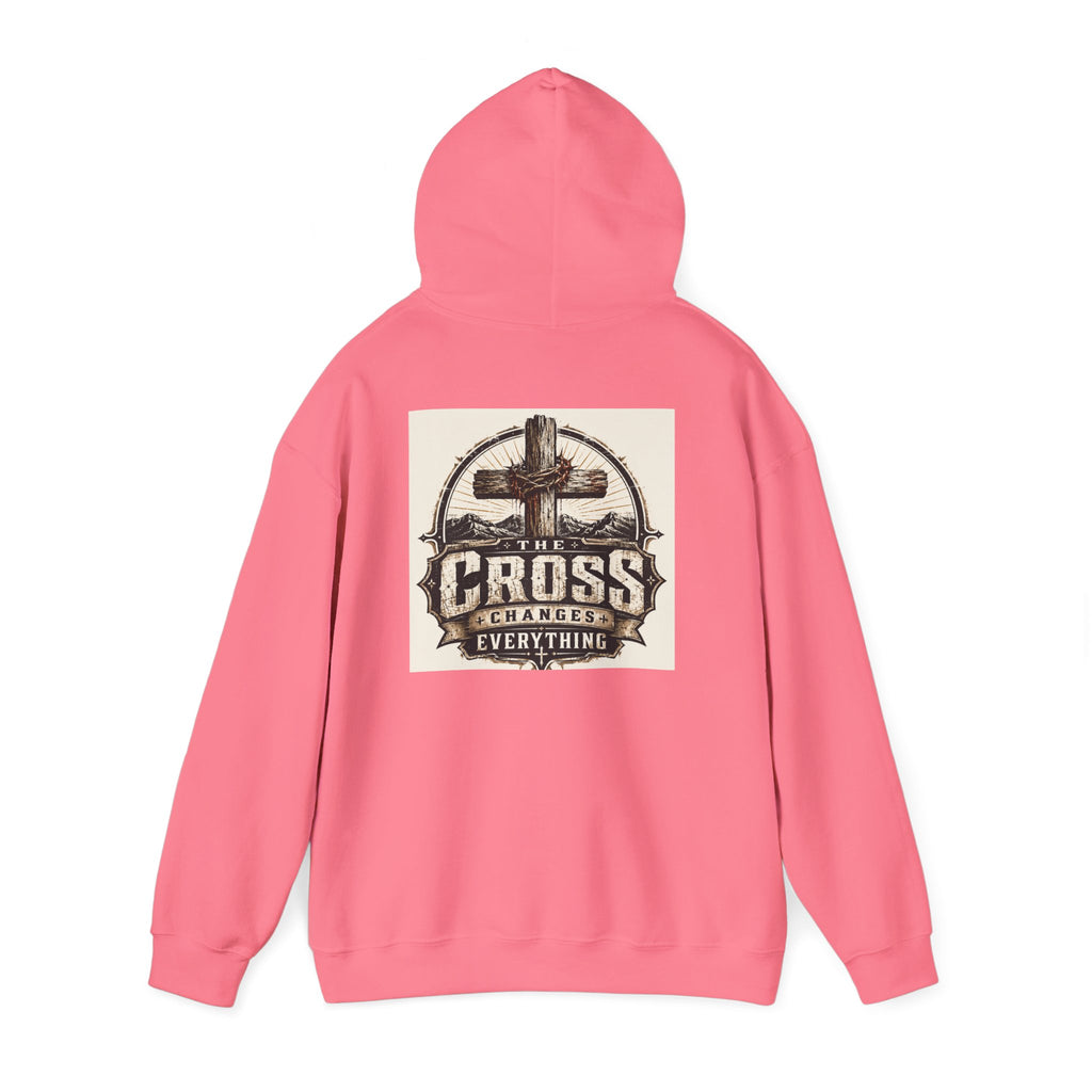 Christian In Progress Hoodie | Cross Changes Everything Christian Hoodie