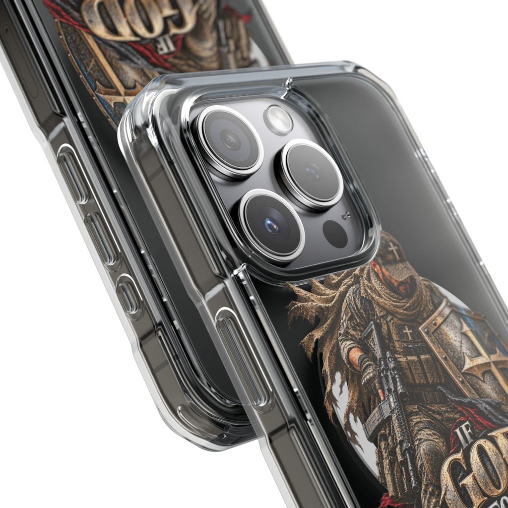 Phone Case – Christian Knight “If God Is for Us” Warrior Armor Design