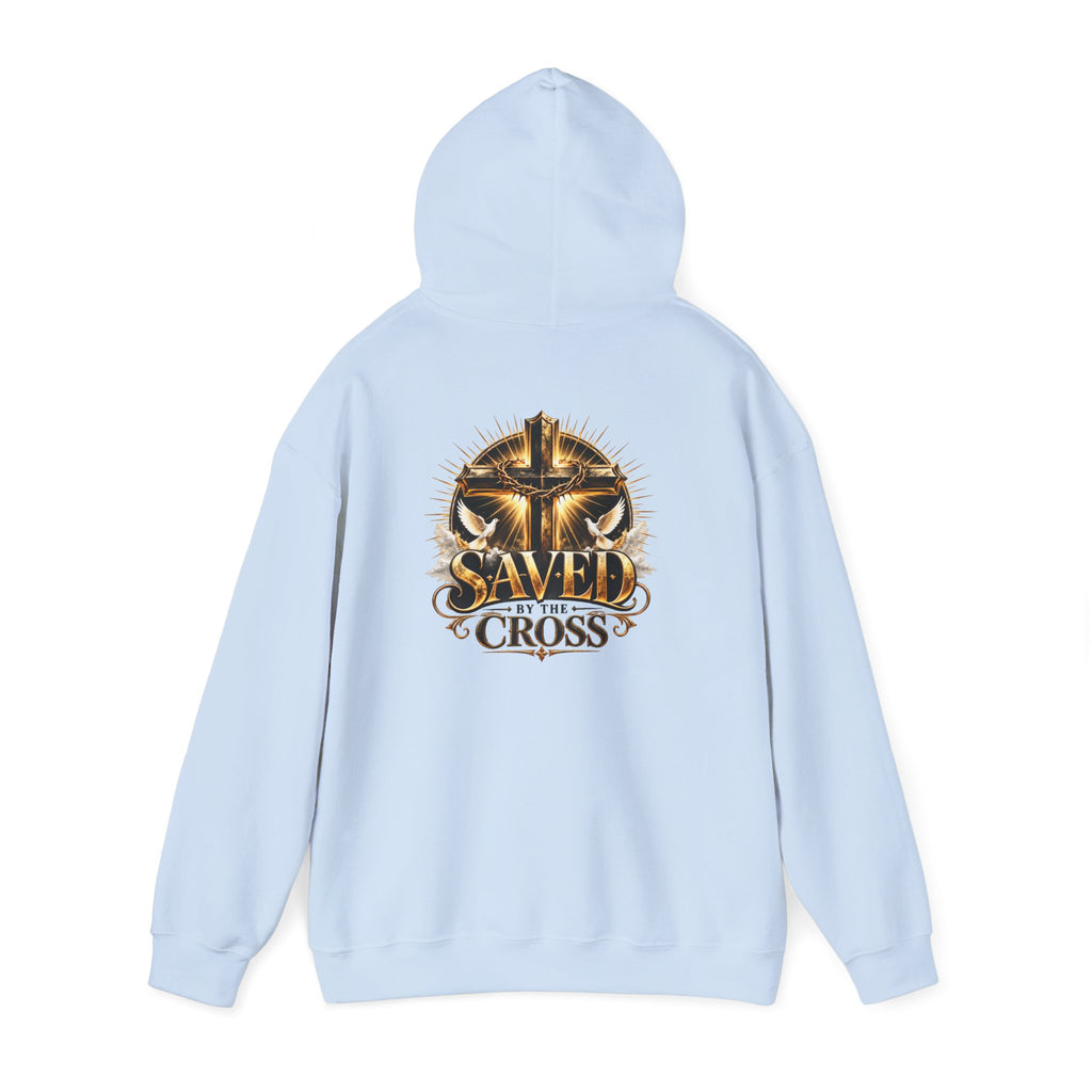 Faith Over Fear Christian Hoodie – Faithful Savior Cross Design