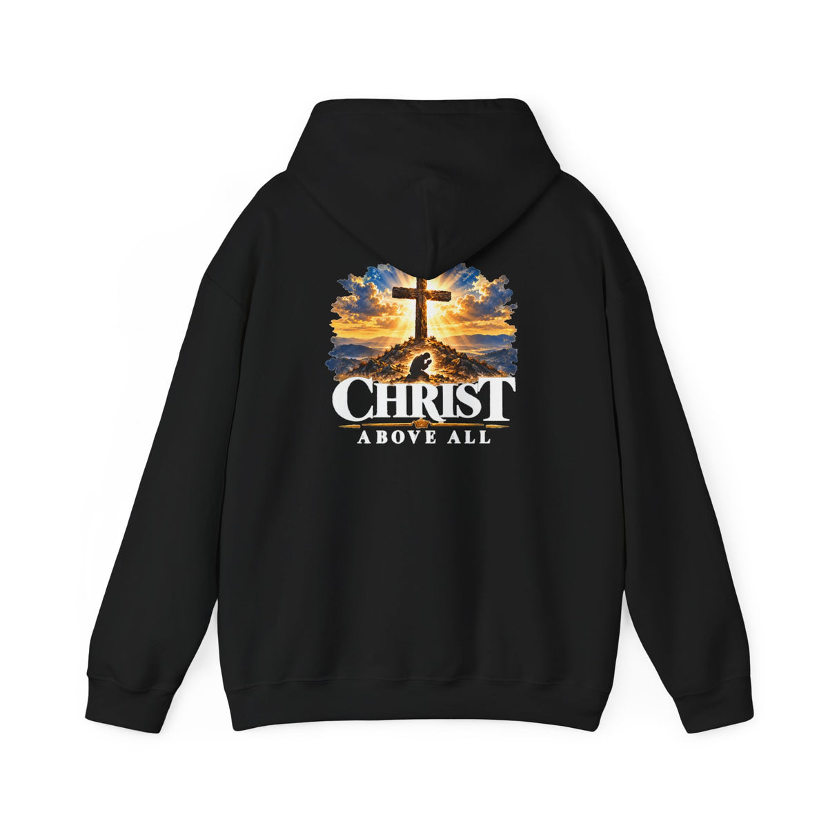 Christian Cross Sunset Faith Hoodie