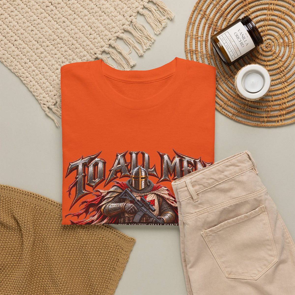 To All Men — Isaiah 40 Christian Warrior T-Shirt