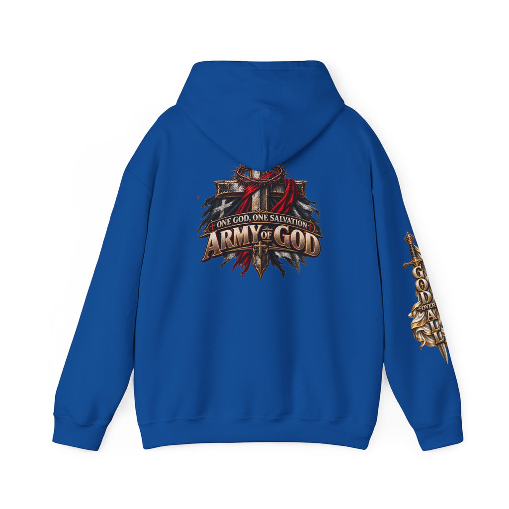Christian Hoodie - "Way Truth Life" & "Army of God" Graphic Pullover