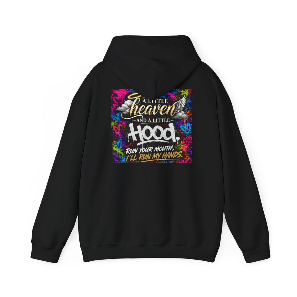 Christian in Progress hoodie | Faith graphic sweatshirt, colorful back print