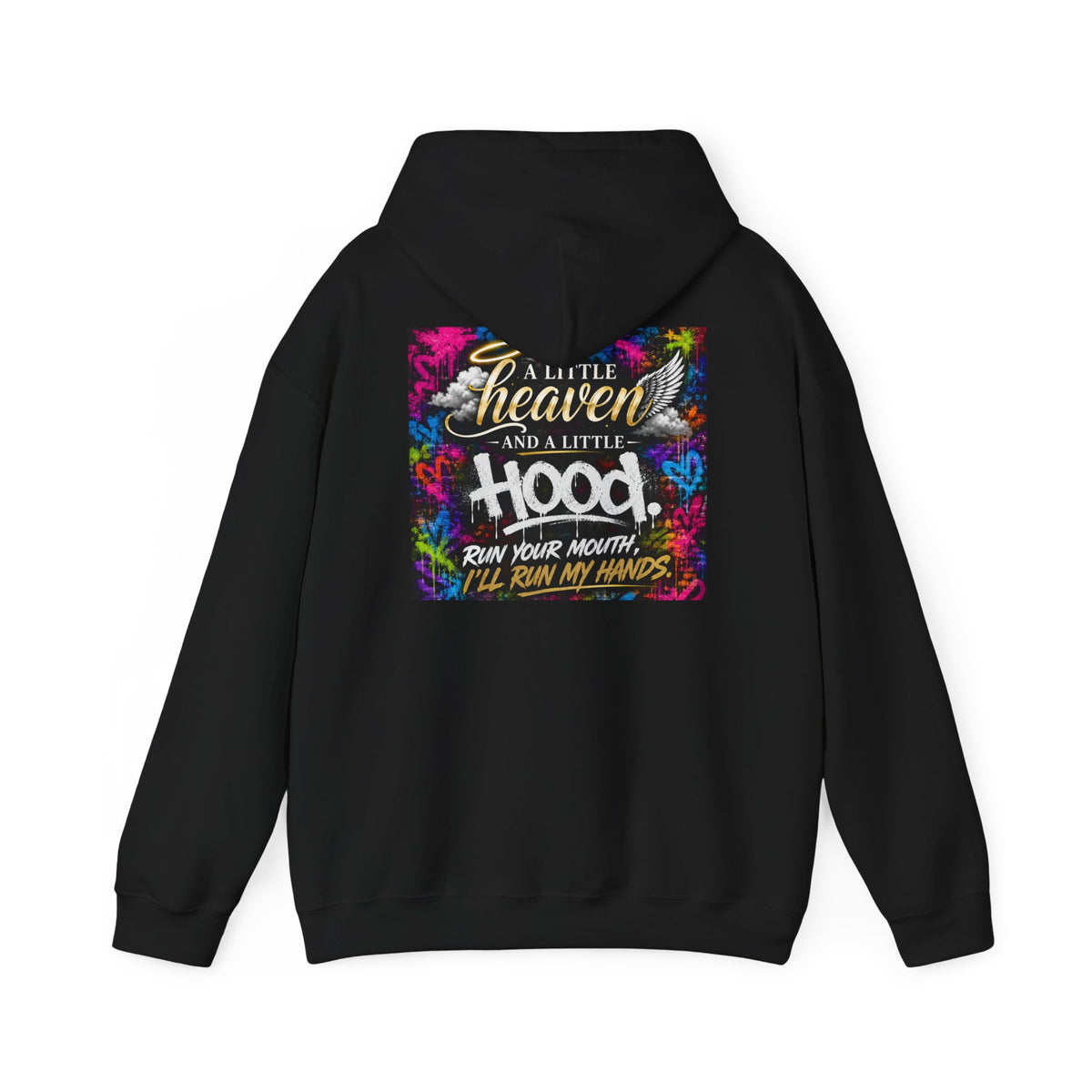 Christian in Progress hoodie | Faith graphic sweatshirt, colorful back print