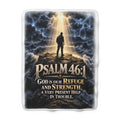 Psalm 46:1 God Is Our Refuge Sherpa Fleece Blanket
