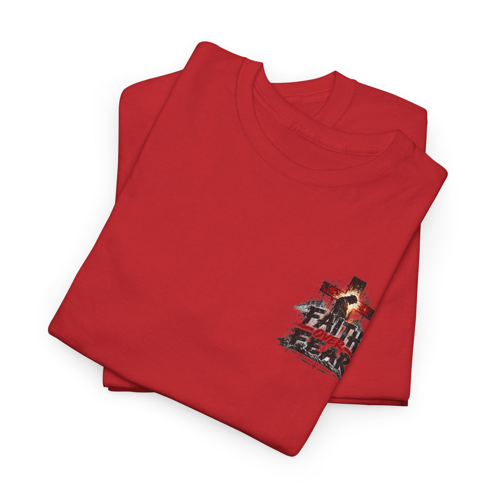 Christian Faith T-Shirt — "In the Name of the Lord" Cross & Scripture Graphic Tee