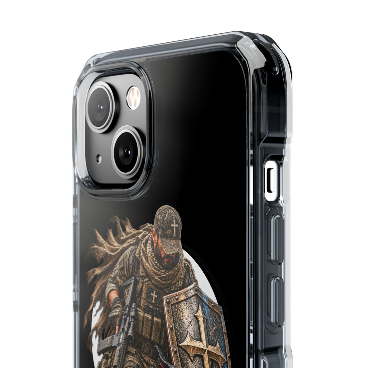 Phone Case – Christian Knight “If God Is for Us” Warrior Armor Design