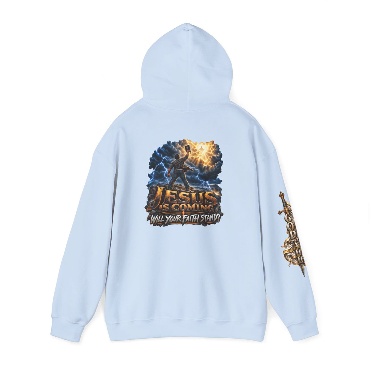 Religious Hoodie — “Jesus Is Coming: Will Your Faith Stand?” Graphic Pullover