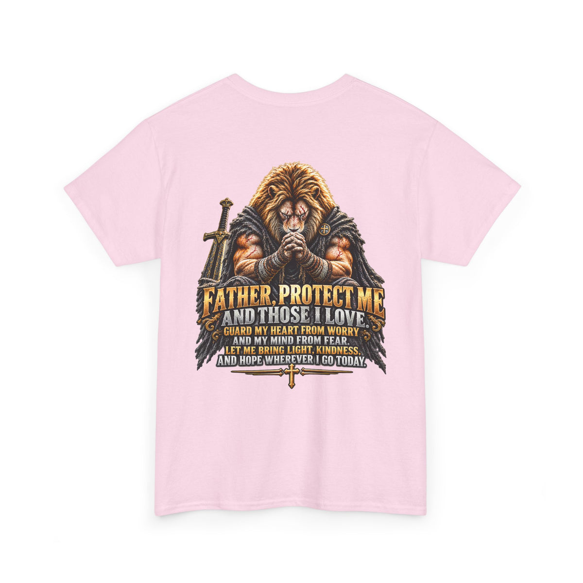 Father Protect Me Christian Lion Graphic Tee