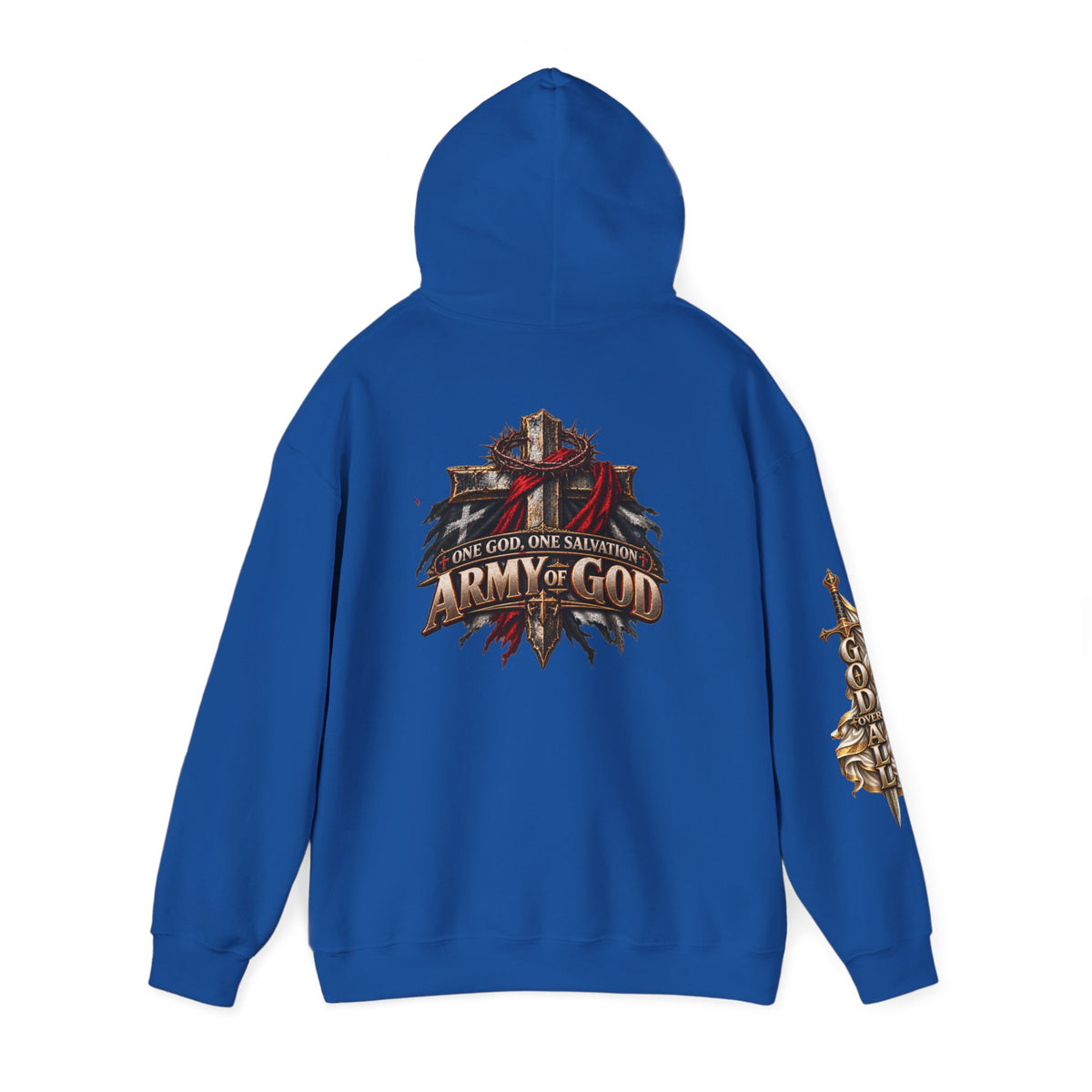 Christian Hoodie - "Way Truth Life" & "Army of God" Graphic Pullover