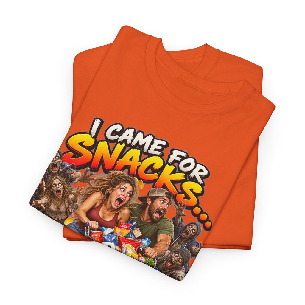 I Came for Snacks Not the Apocalypse Funny Apocalypse T-Shirt