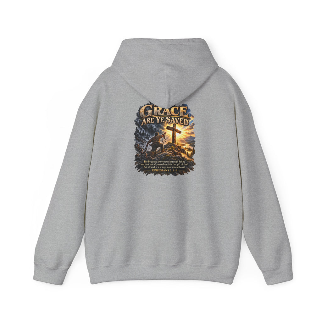 Saved by Grace — Ephesians 2:8–9 Christian Hoodie