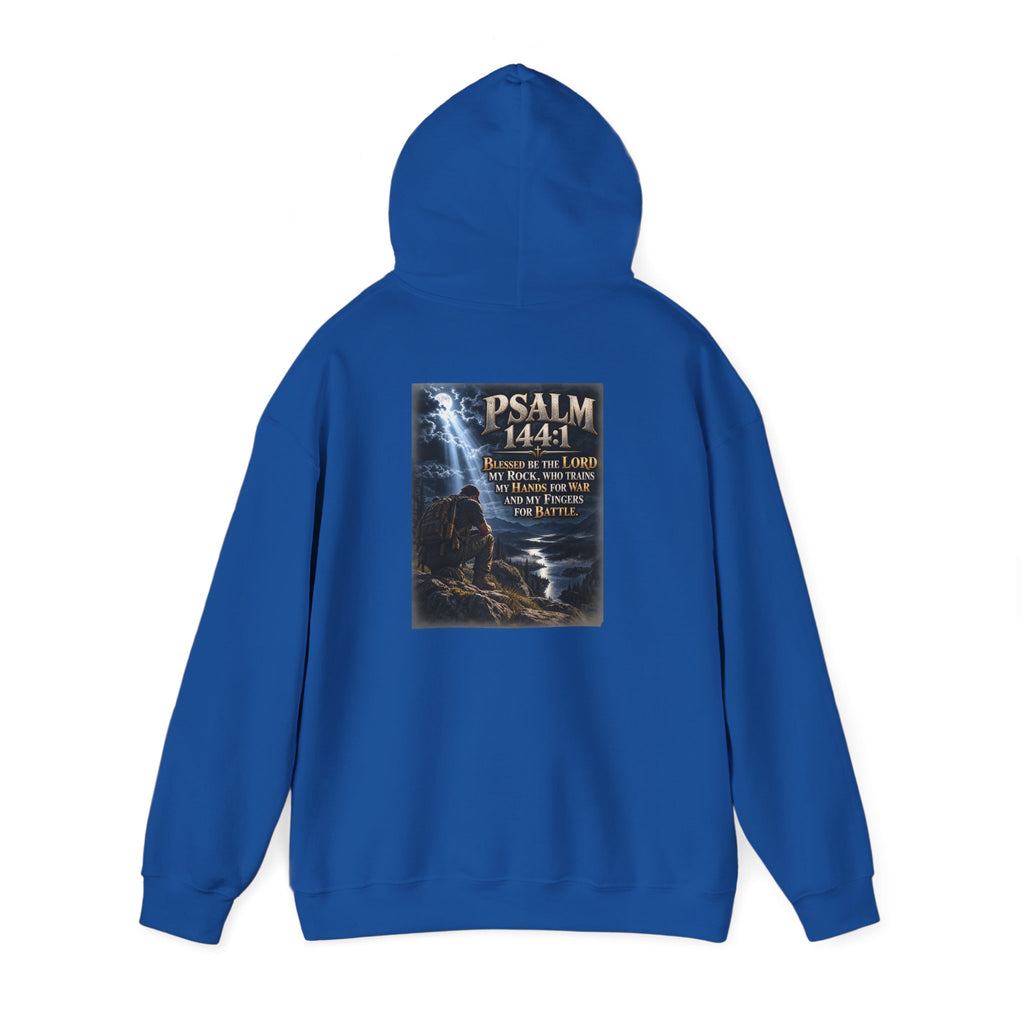 Psalm 144:1 Christian Scripture Hoodie