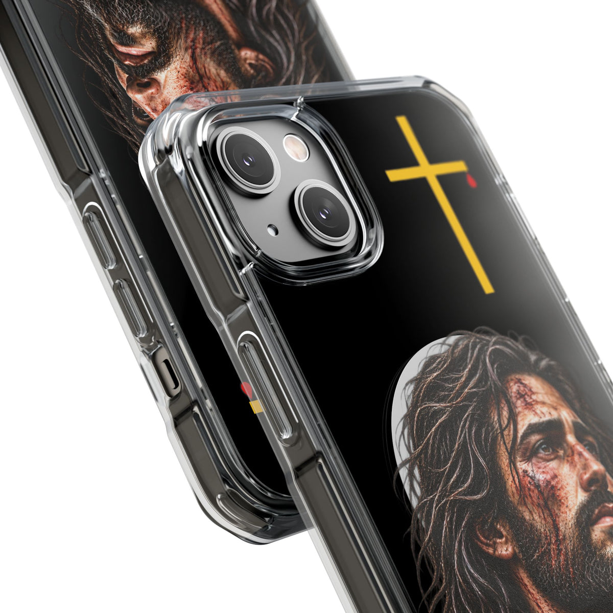 Jesus Cross Magnetic Clear Phone Case