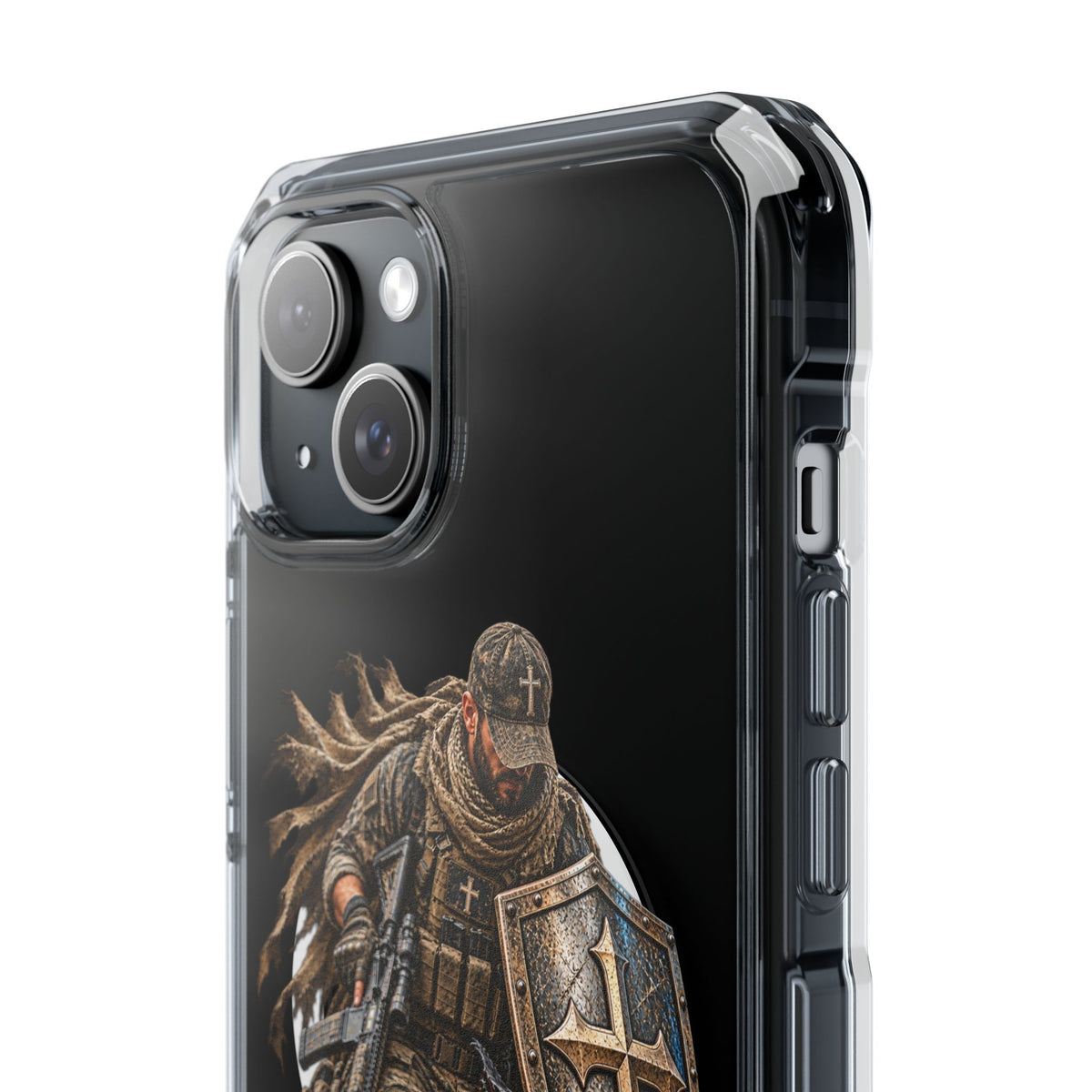 Phone Case – Christian Knight “If God Is for Us” Warrior Armor Design
