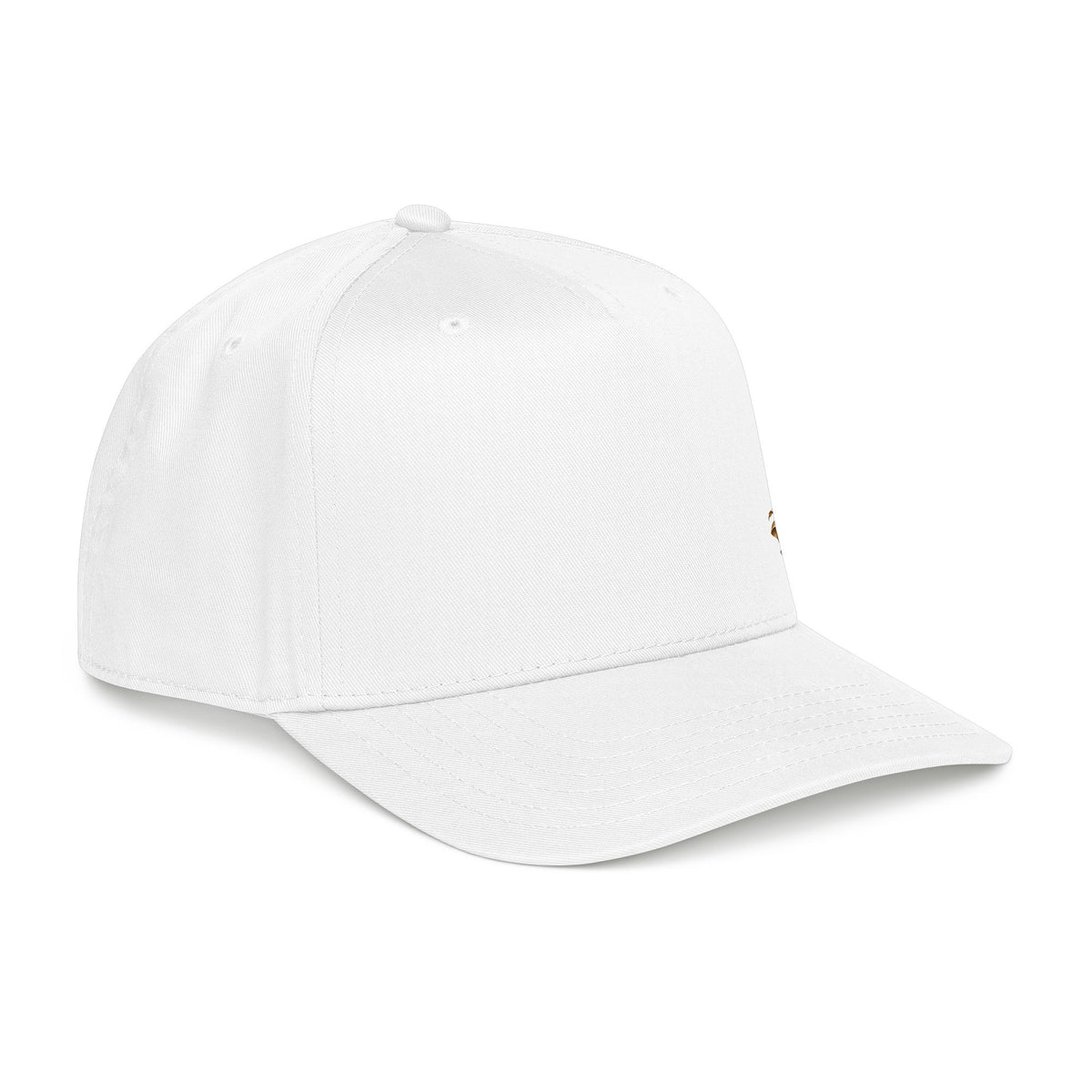Baseball Cap — Ornate Gold Floral Cross Embroidered
