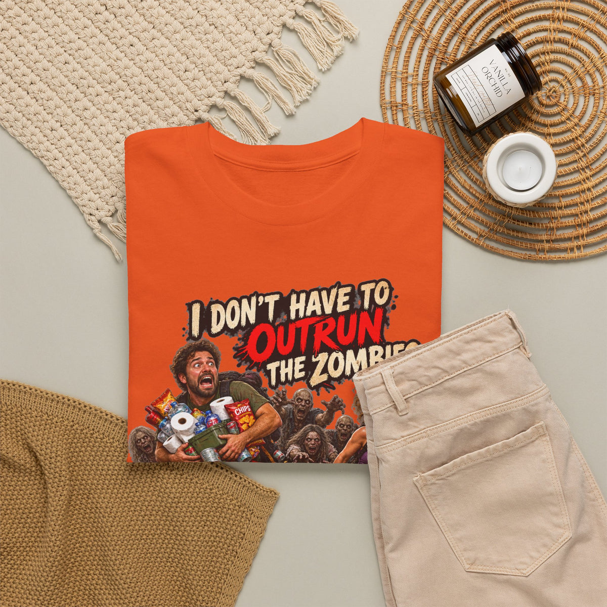 I Don’t Have to Outrun the Zombies, Just You T-Shirt