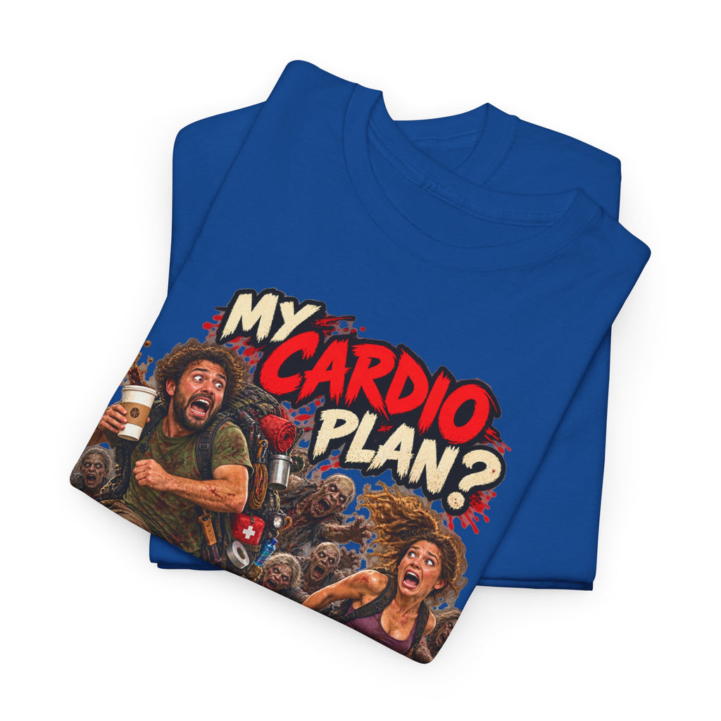 My Cardio Plan Running From Zombies Halloween T-Shirt