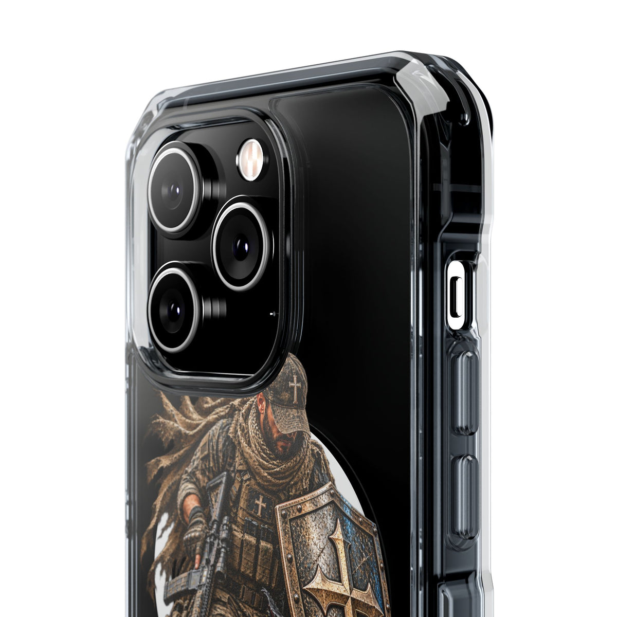 Phone Case – Christian Knight “If God Is for Us” Warrior Armor Design