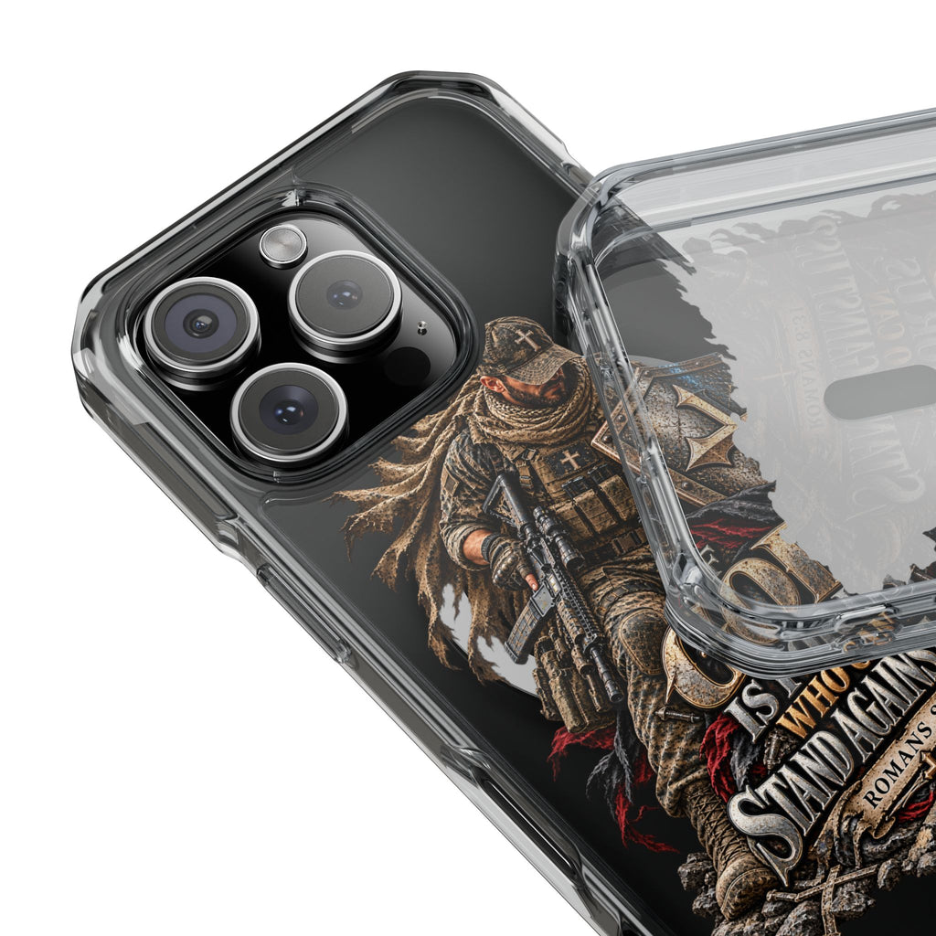 Phone Case – Christian Knight “If God Is for Us” Warrior Armor Design