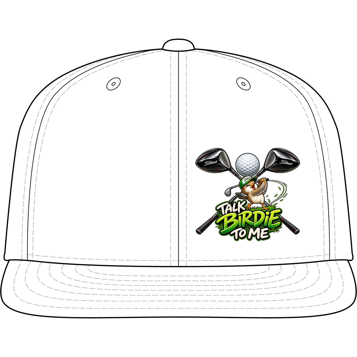 Talk Birdie to Me Golf Snapback Cap