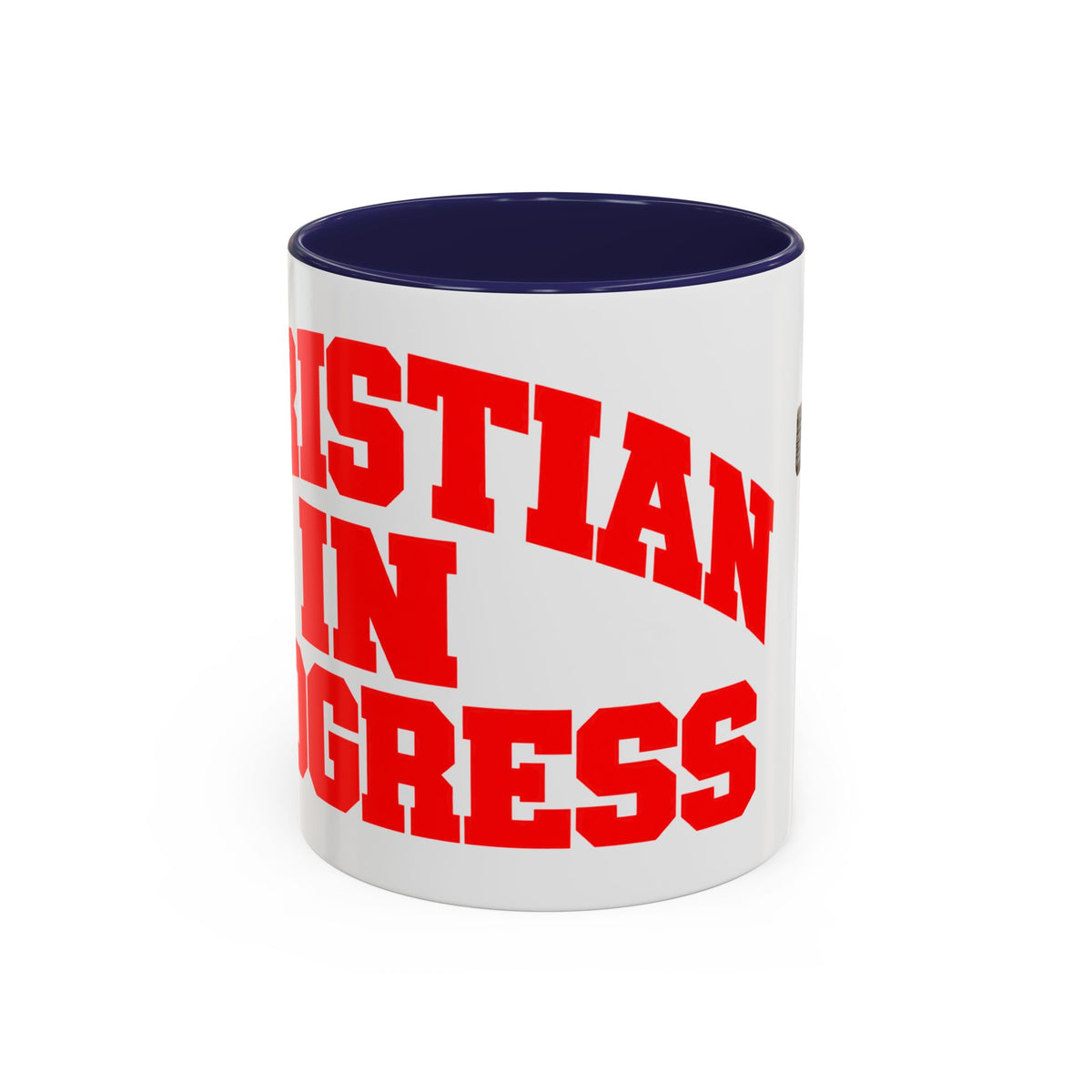 Christian “Christian in Progress” Cross Coffee Mug