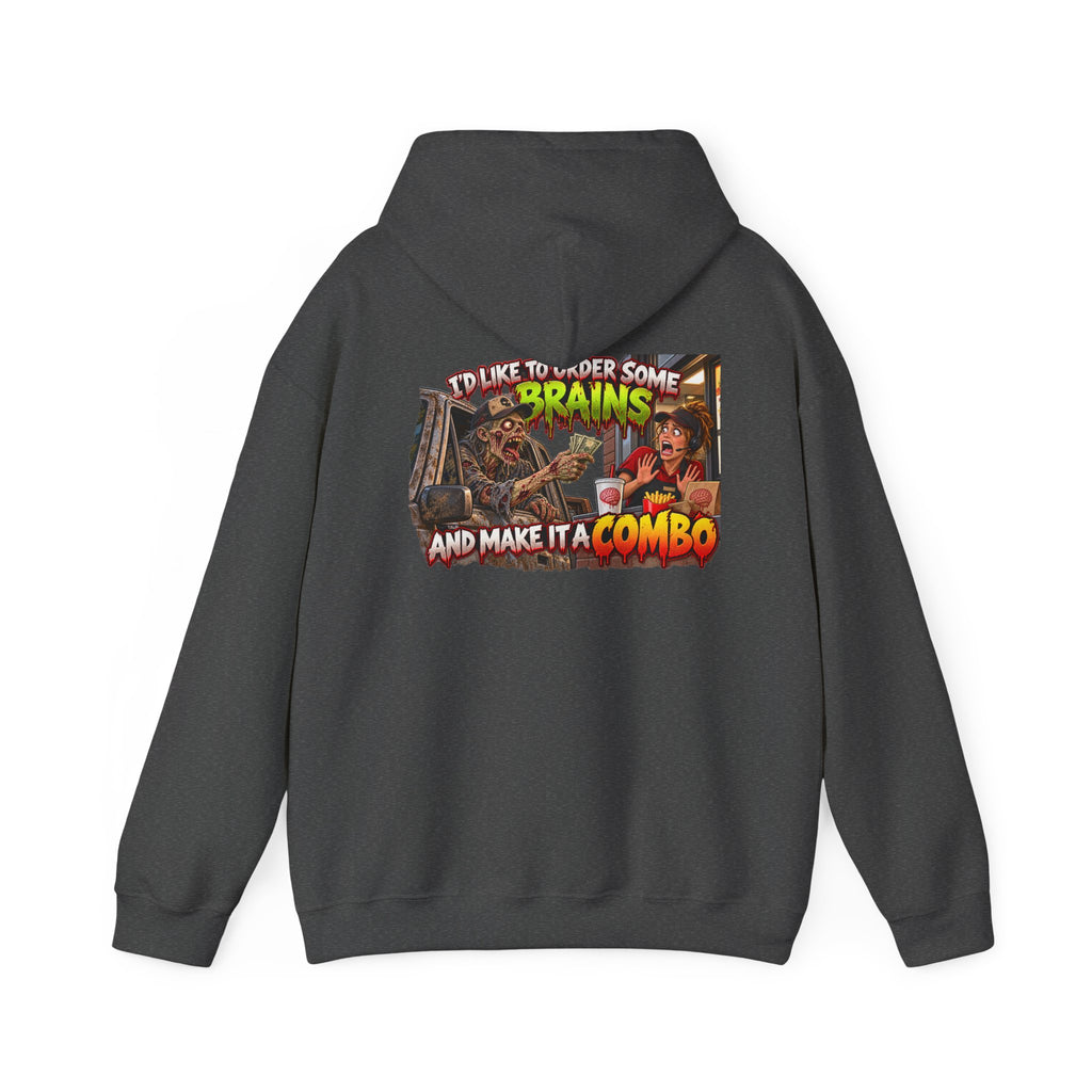 Brains Combo Meal — Officially Undead Zombie Hoodie
