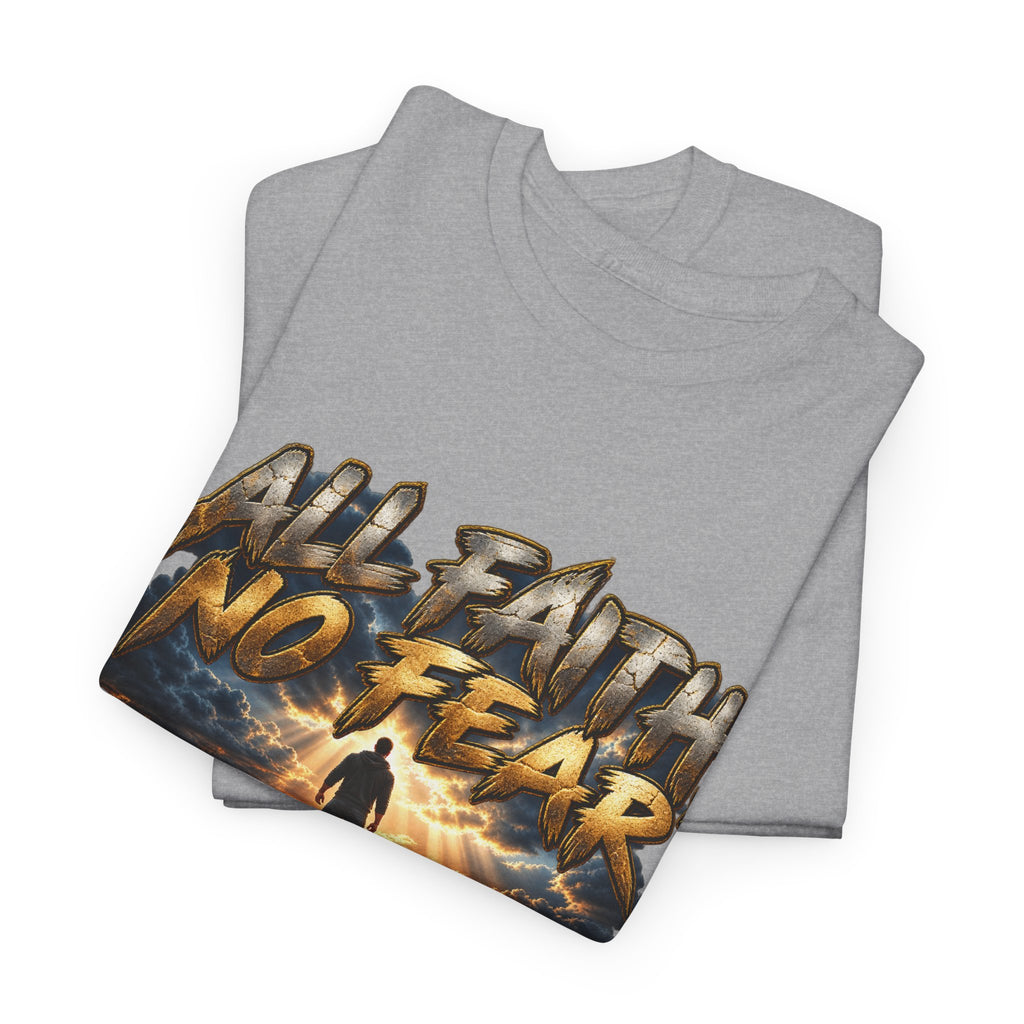 Faith No Fear Inspirational Graphic T-Shirt
