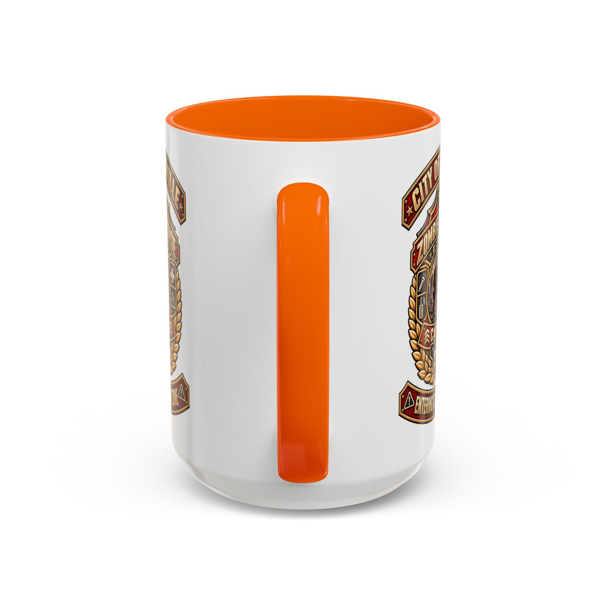Retro Red Accent Coffee Mug
