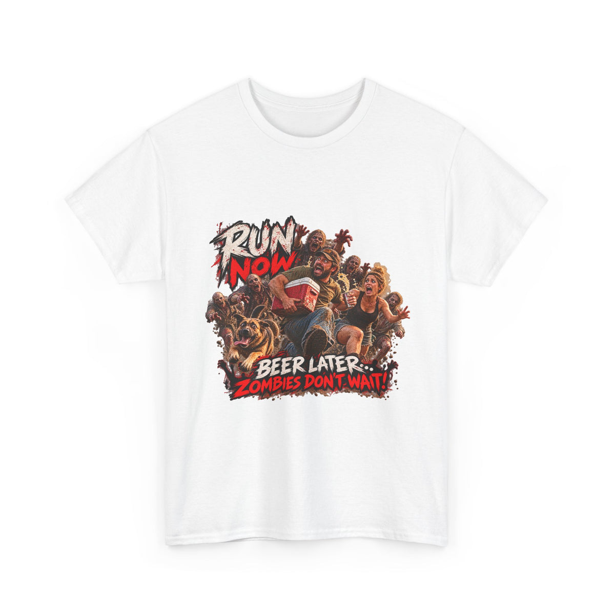 Run Now, Beer Later Zombie Run T-Shirt