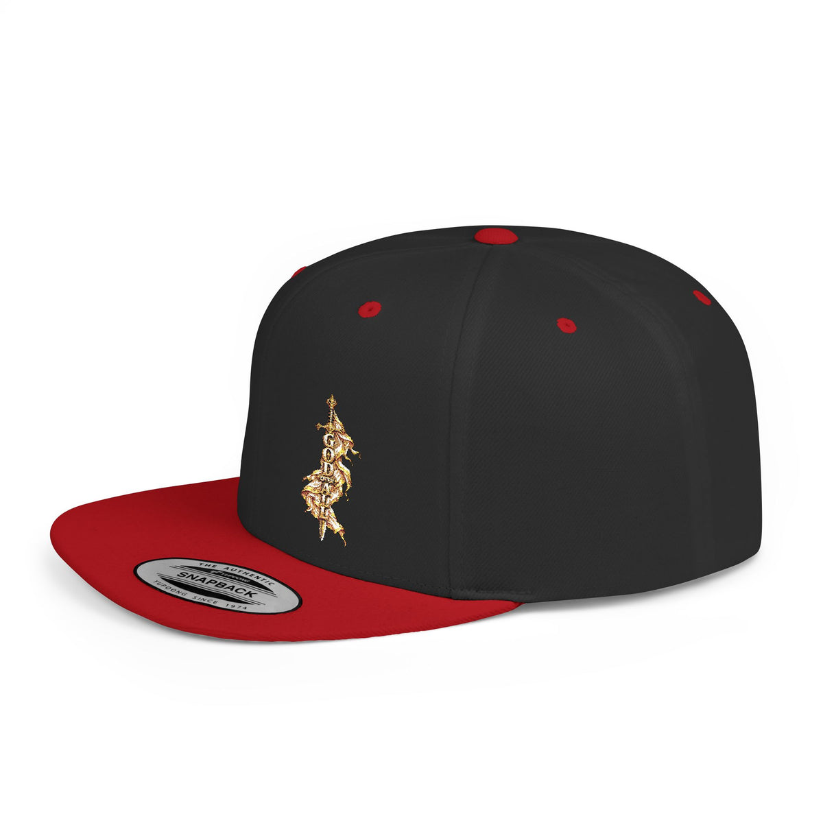 Gold Floral Snapback Hat